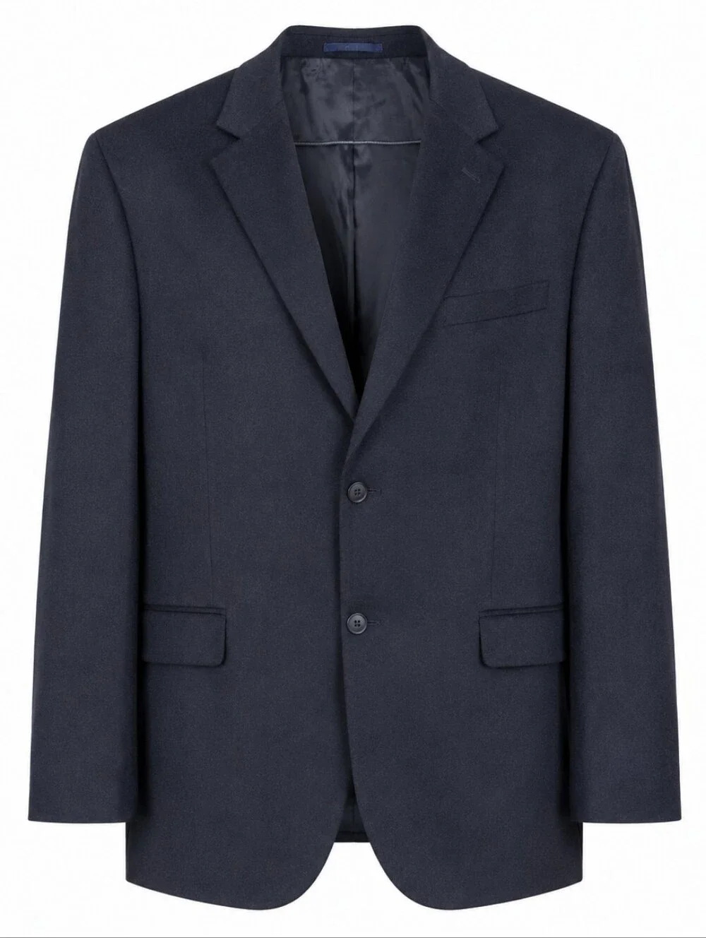 Club Room Wool‎ Silk Cashmere Blazer 48L Black Quiet Luxury Office Old Money
